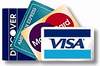 Visa, MasterCard, Maestro, American Express, Discover